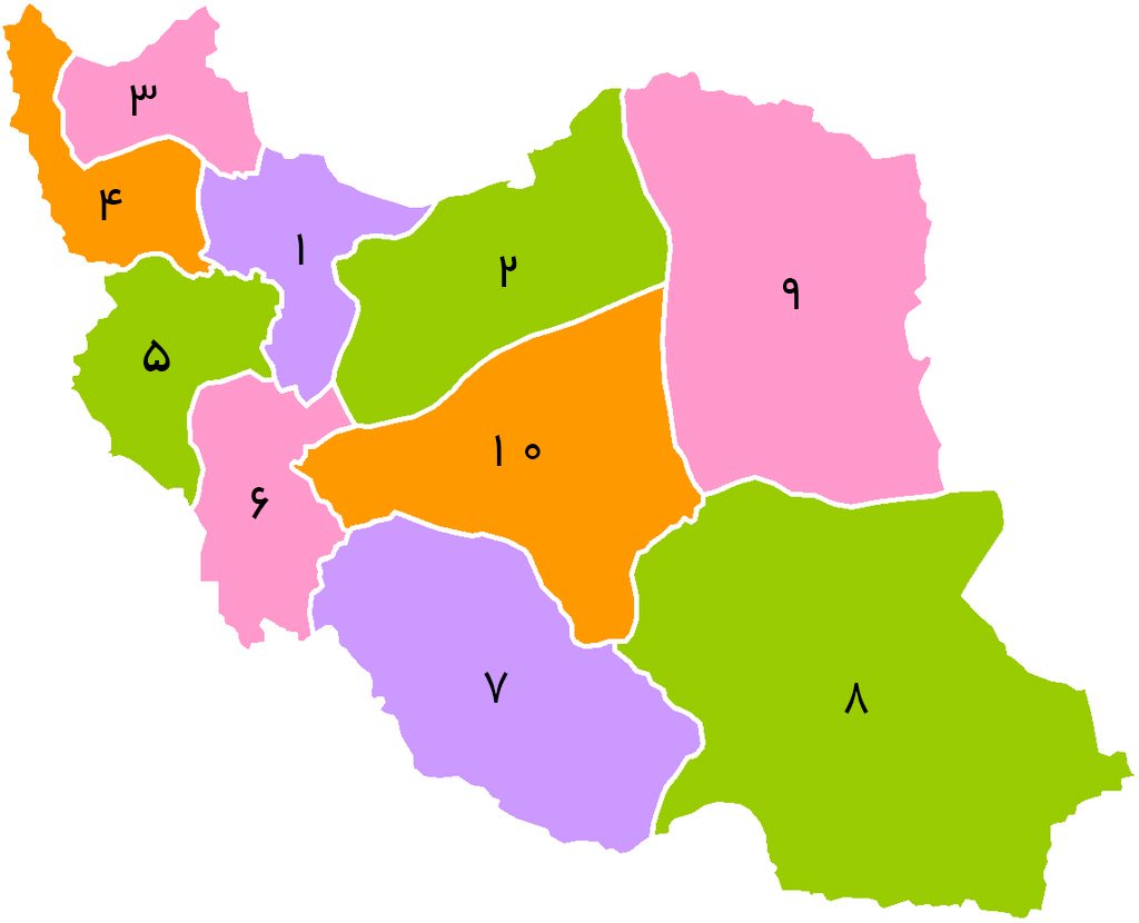 دانلود نقشه تقسیمات کشوری ایران